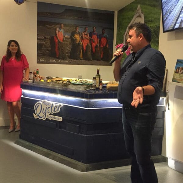 Speaker at Oyster Trail Launch in WBs Coffee Shop