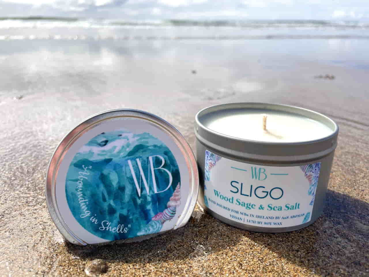 Sligo 'Abounding in Shells' Candle Open