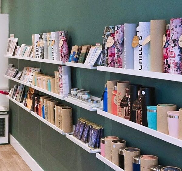 WB's Coffee House Products on Shelf