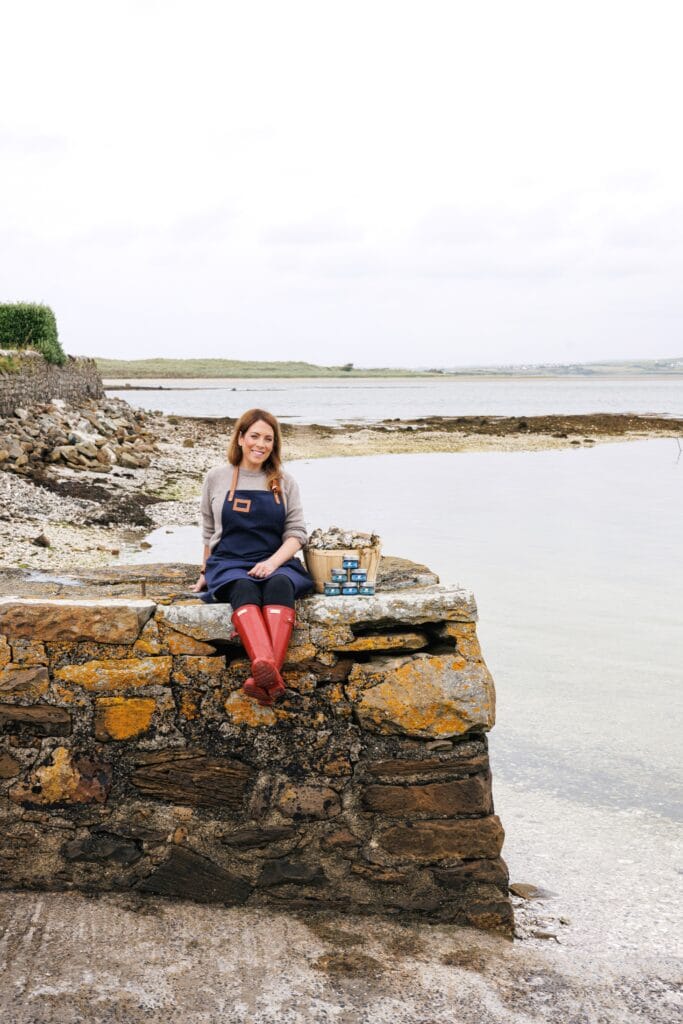 Aisling with Oysters by the Shore