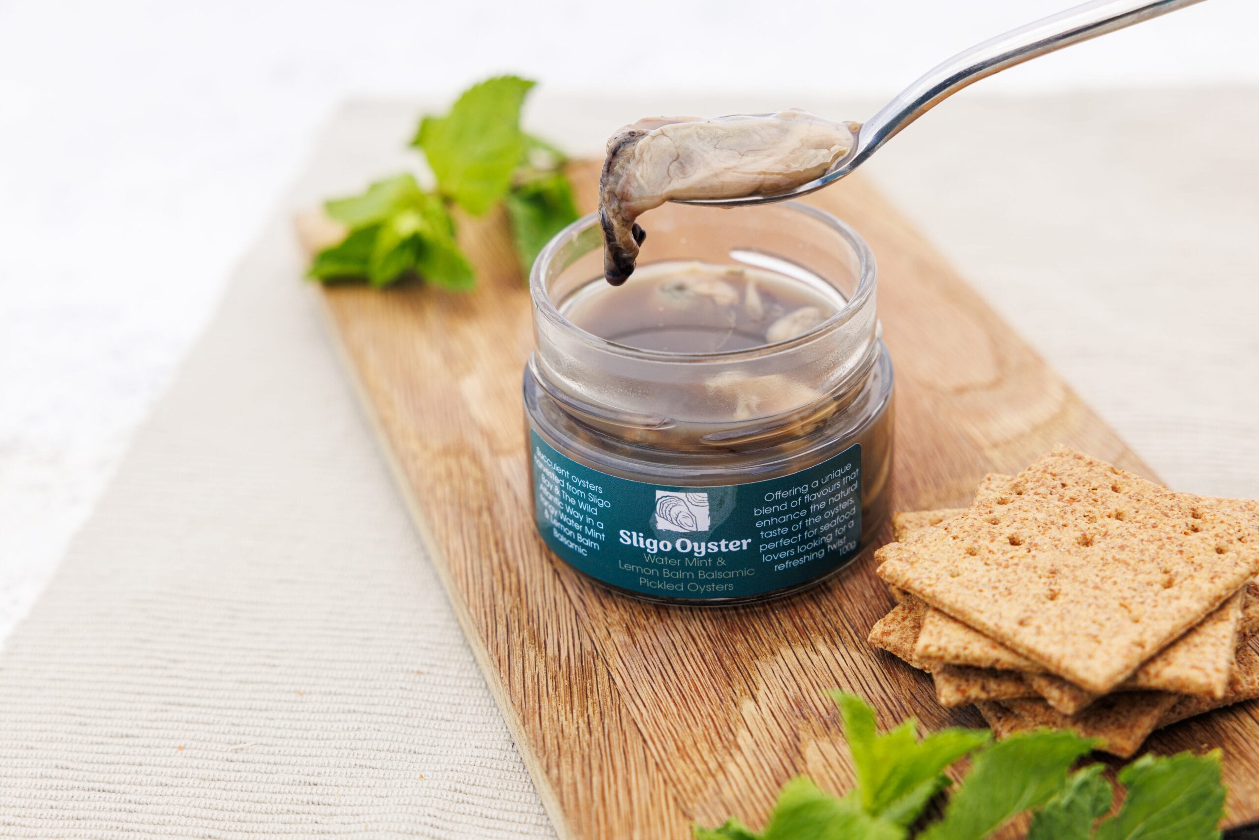 Water Mint & Lemon Balm with Crackers